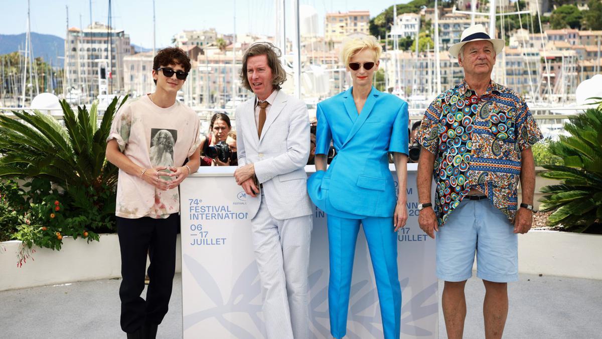 Timothée Chalamet, Wes Anderson, Tilda Swinton y Bill Murray, protagonistas del meme de Cannes