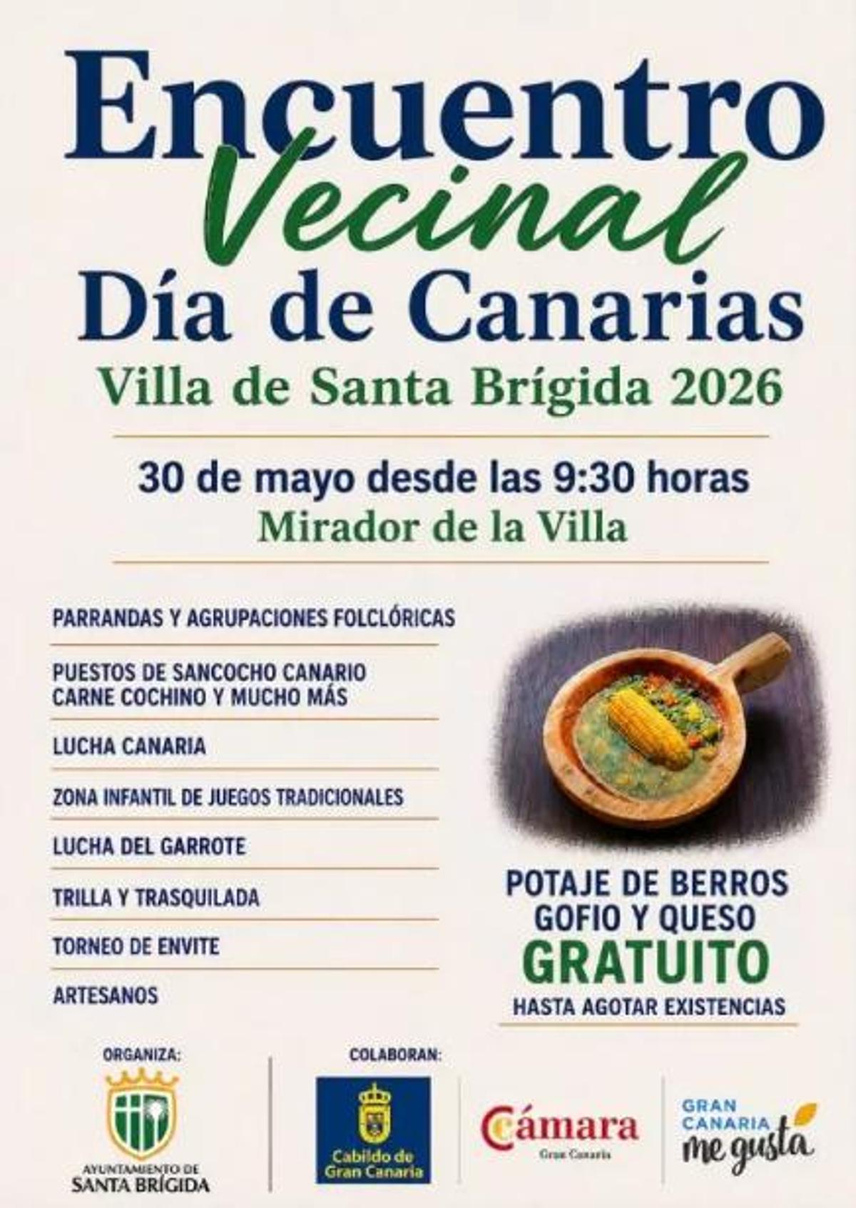 Programa Encuentro Vecinal de Snta Brígida 2026.
