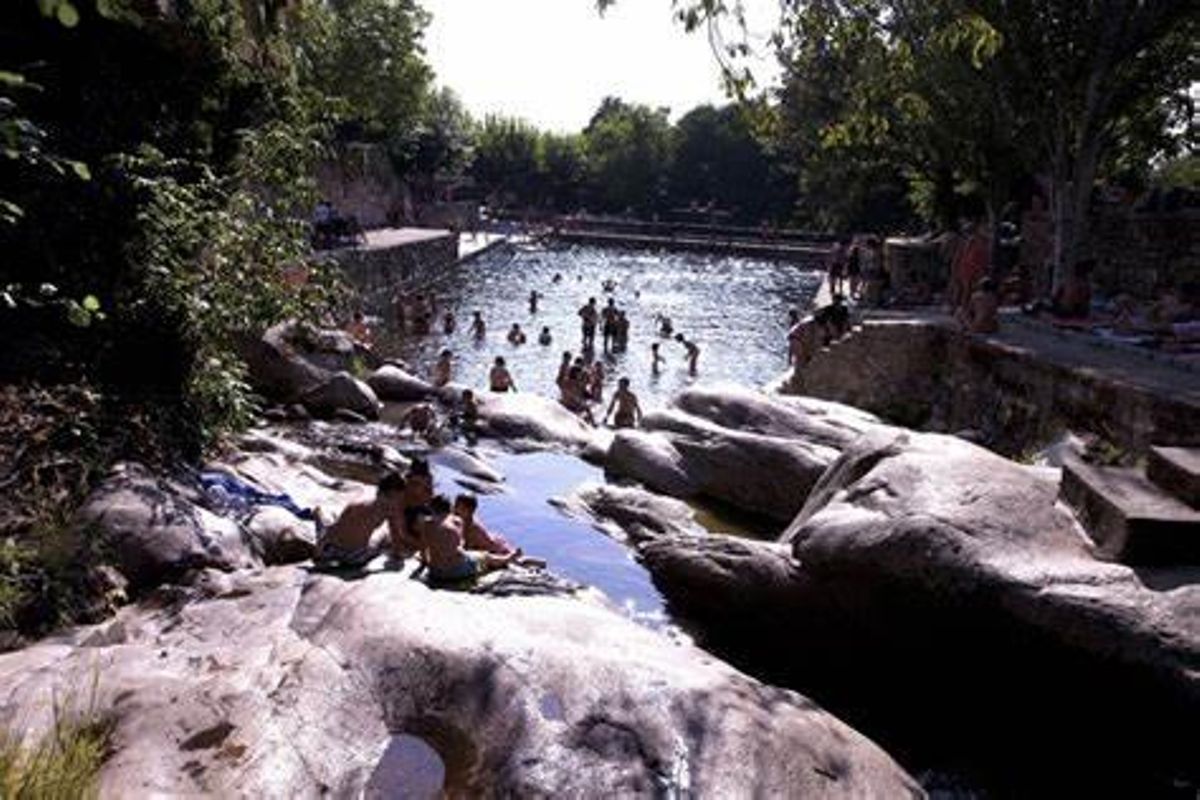 Zona natural de baño Garganta Ancha de Casas del Monte