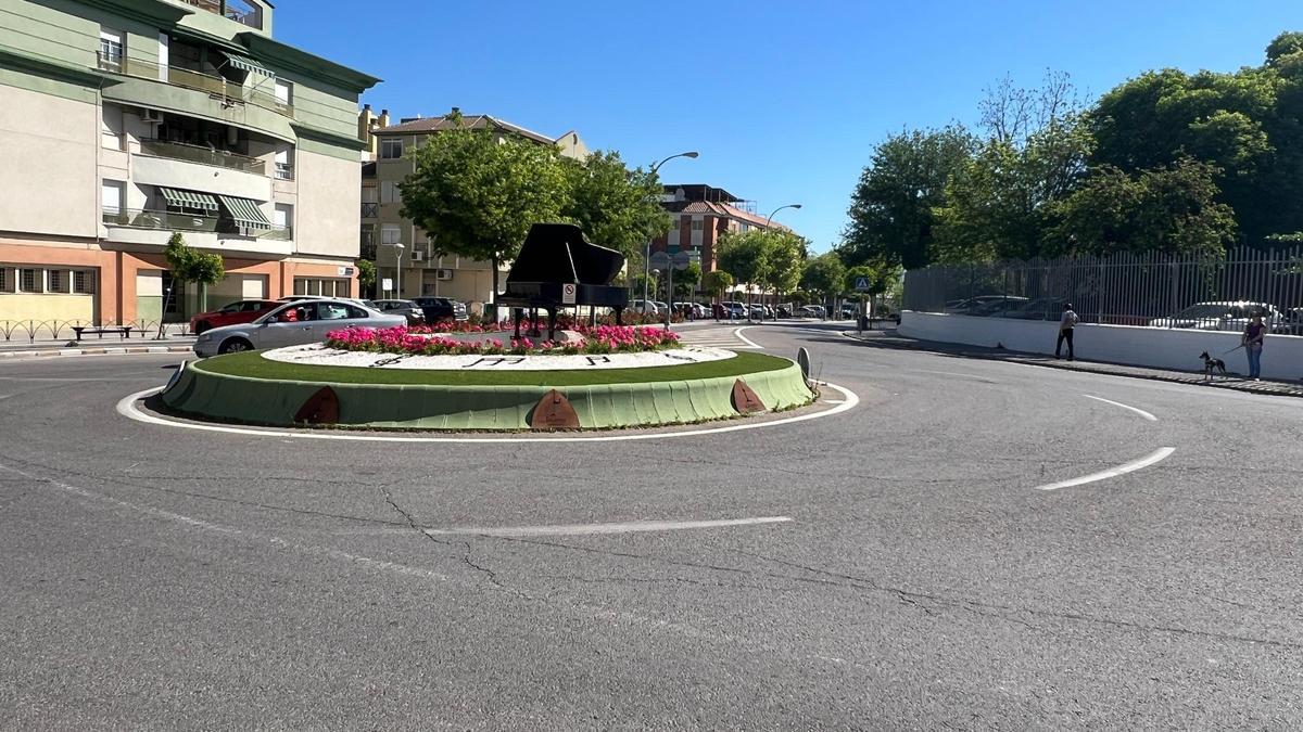 Una fuente sin agua en Lucena.