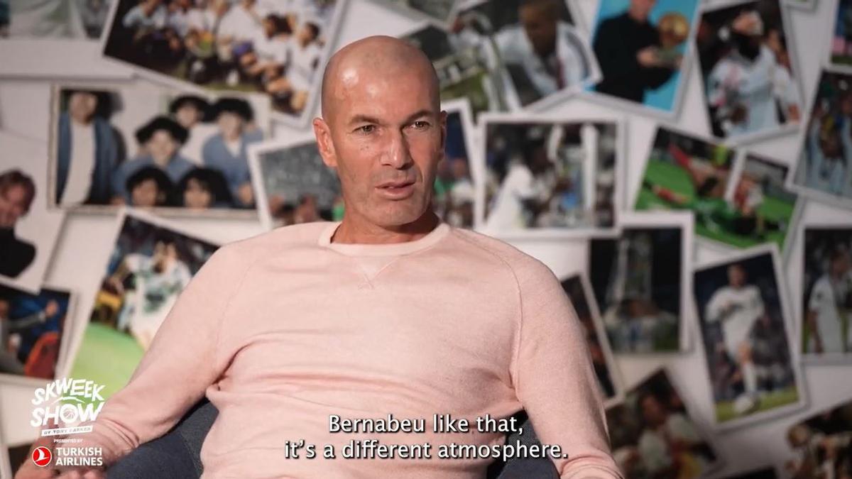 Zinedine Zidane a Tony Parker: "El Bernabéu es un estadio particular..."