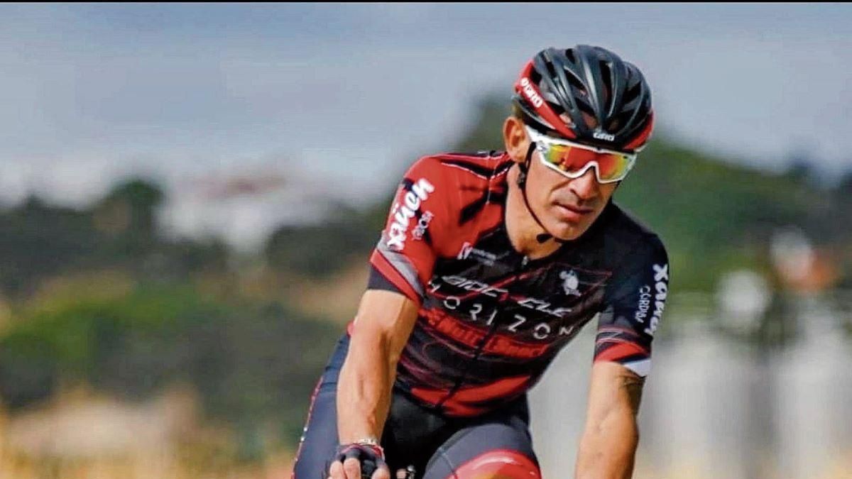 José Luis Mateos en una de las carreras en las que participó.