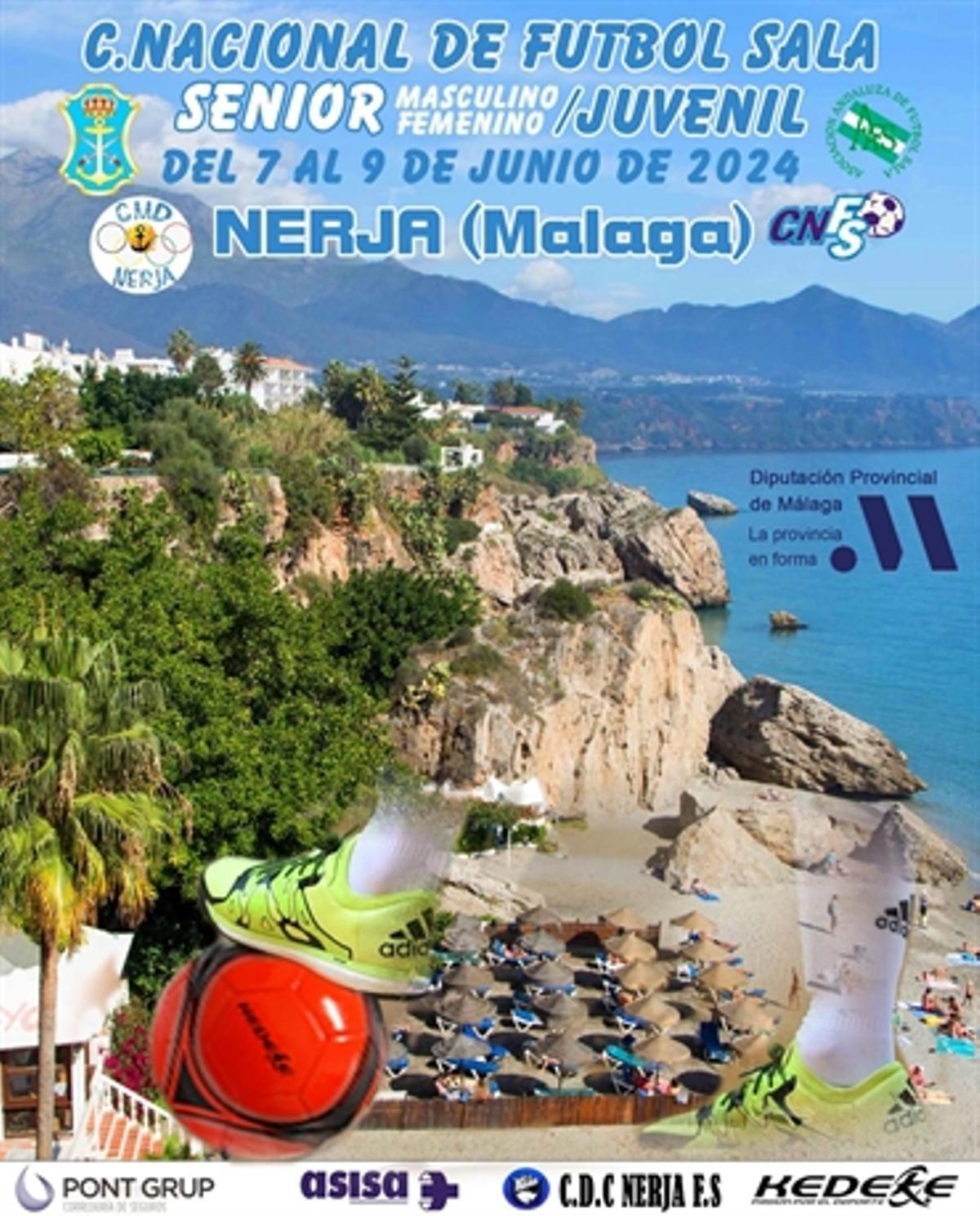 Cartel del torneo que acoge Nerja del 7 al 9 de junio