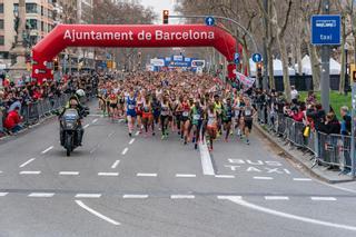 El Medio Maratón de Barcelona, la carrera más multitudinaria en la ciudad desde el covid