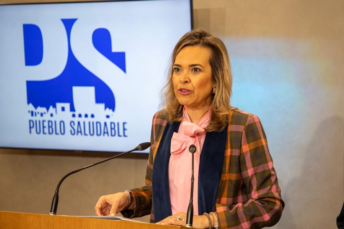 Auxiliadora Moreno, durante la presentación del Certamen Pueblo Saludable.