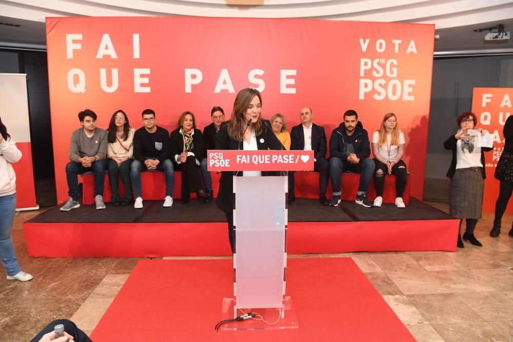 Nadia Calviño, en un acto del PSOE en A Coruña