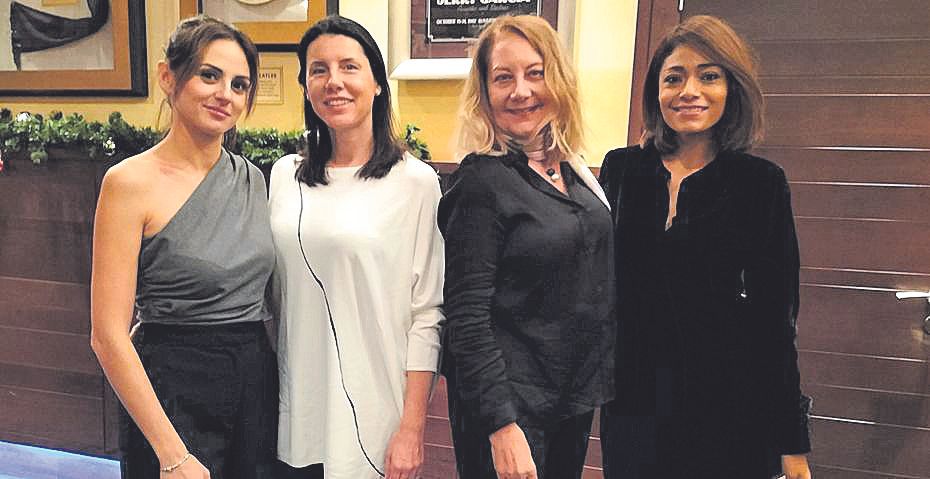 Noelia Valls, Katja Oberhoffner, Águeda Ropero y Michelle Germe.