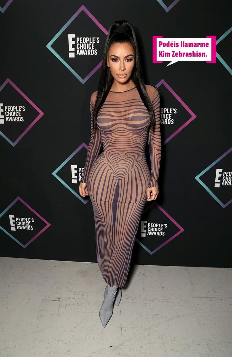 Ni siquiera las rayas hipnóticas de Kim Kardashian