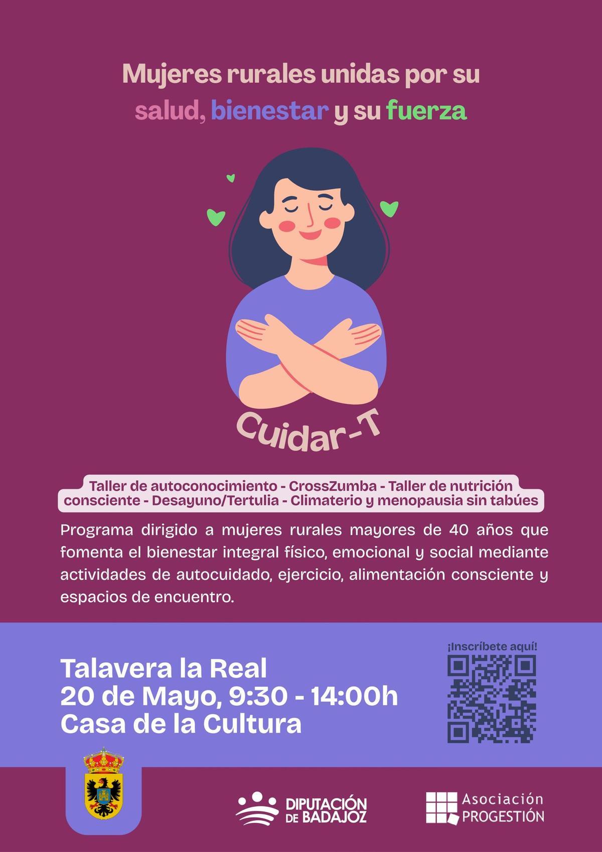 Cartel del programa para la sesión de  Talavera la Real.
