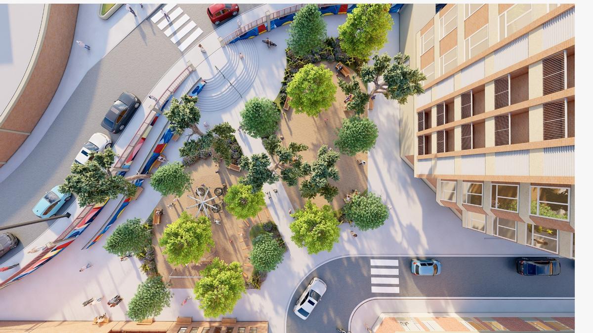 Así será la nueva plaza junto a La Zaragozana