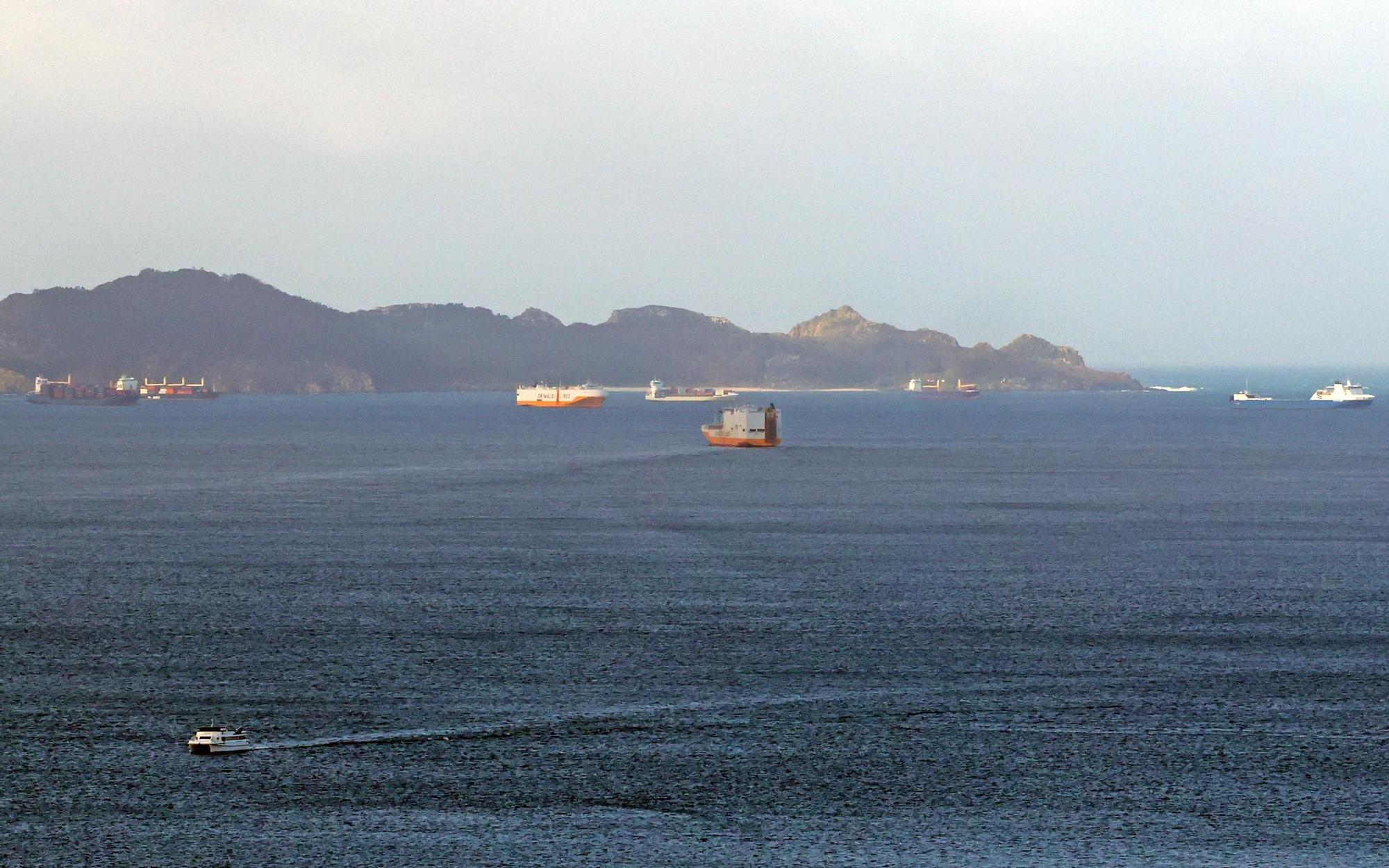 La borrasca Louis en la costa sur de Galicia