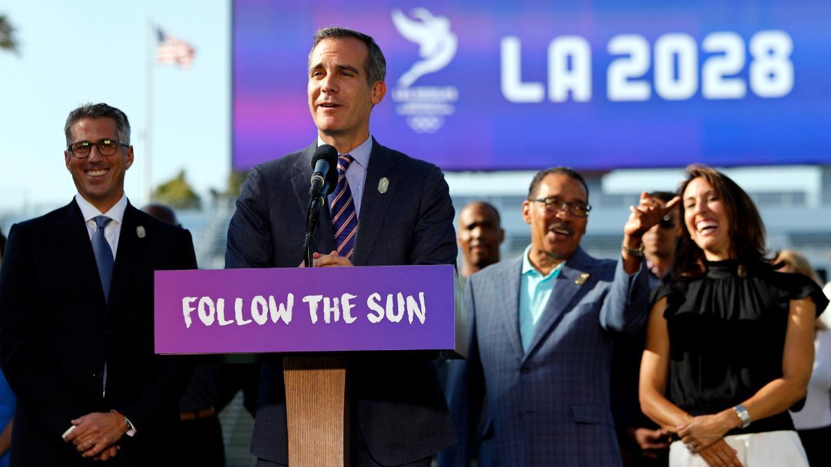 Los Ángeles se está volcando con los Juegos con su alcalde Eric Garcetti a la cabeza