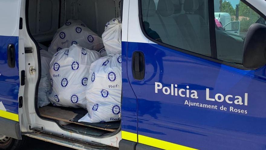 Material comissat ahir per la Policia Local i els Mossos d&#039;E&#039;quadra