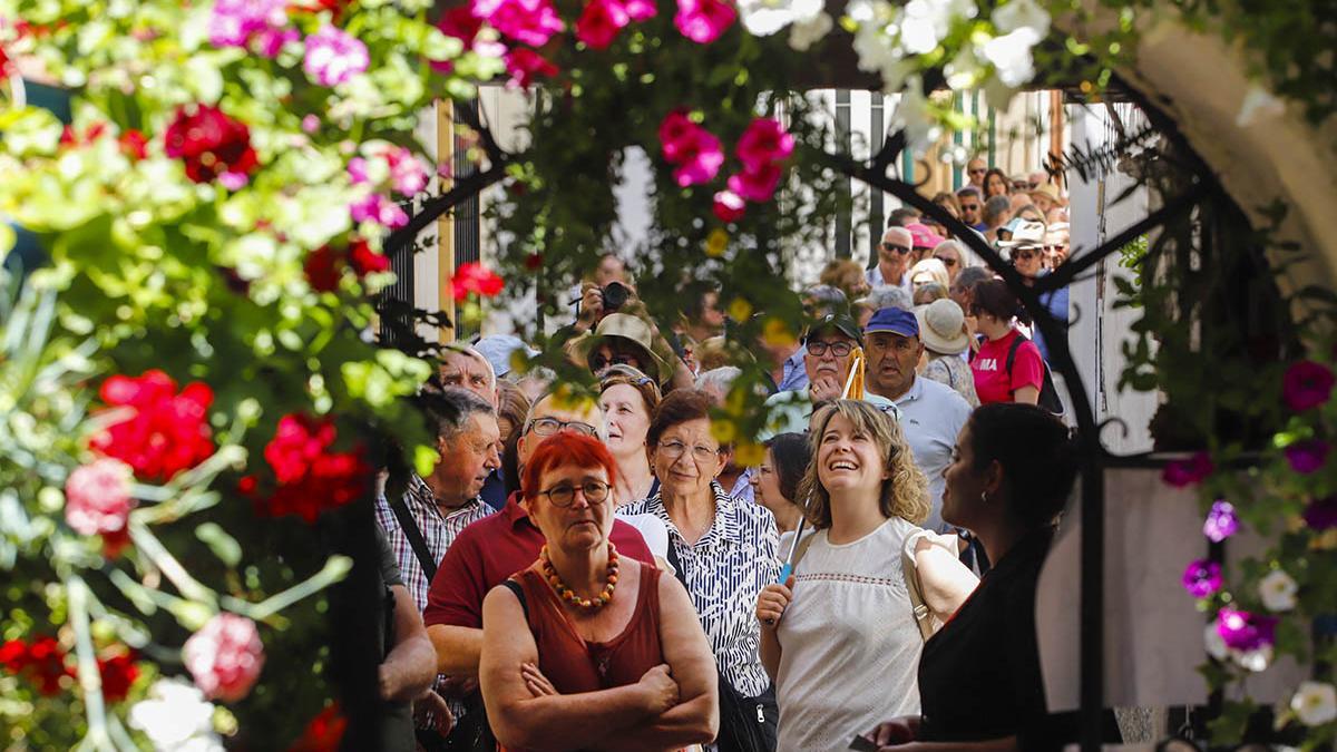Uno de los patios premiados, este sábado.