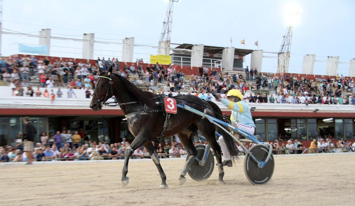 Trébol, durante su despedida en Son Pardo en 2017.