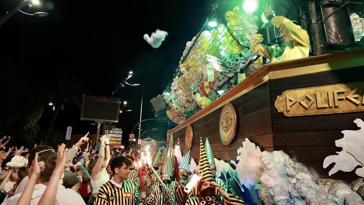 Una imagen del desfile del Entierro de la Sardina de Murcia de 2025.
