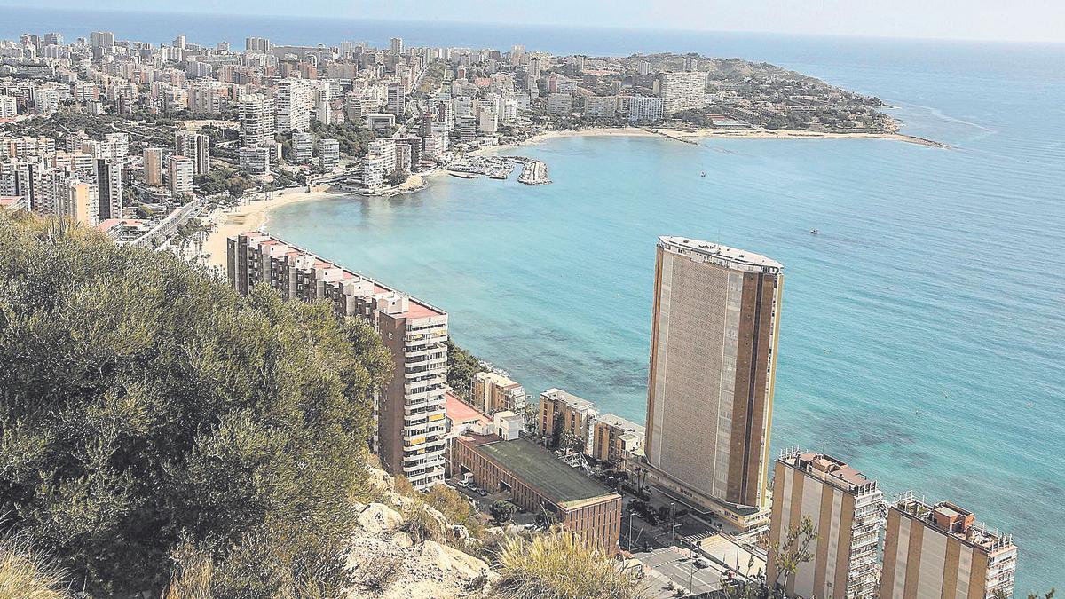 Vista parcial del barrio de la Albufereta desde lo alto de la Serra Grossa.