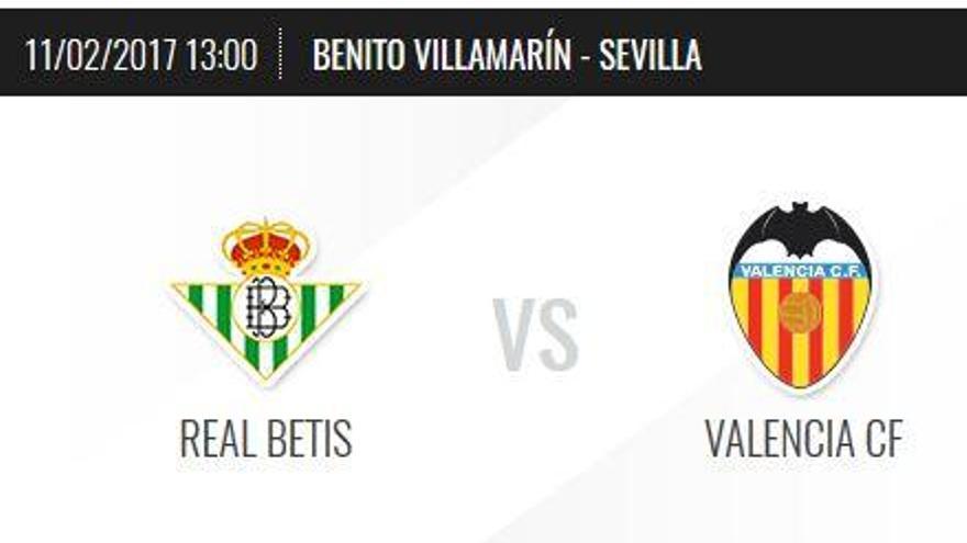 ¿Cuándo y cómo ver el Betis - Valencia en televisión?