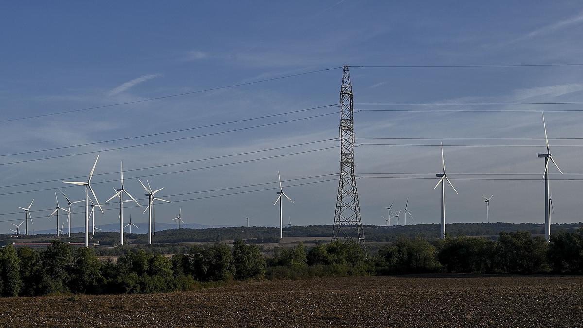 Turbinas de energía eólica en Veciana, Lleida