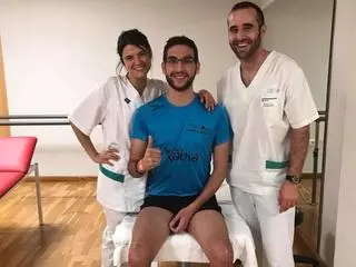 Vuelve a casa el ciclista de Xàbia que perdió a su padre y dos compañeros en Oliva