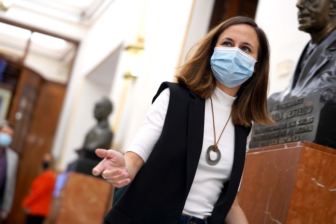 Sesión de control al Gobierno en el Congreso de los Diputados , en la imagen Ione Belarra.