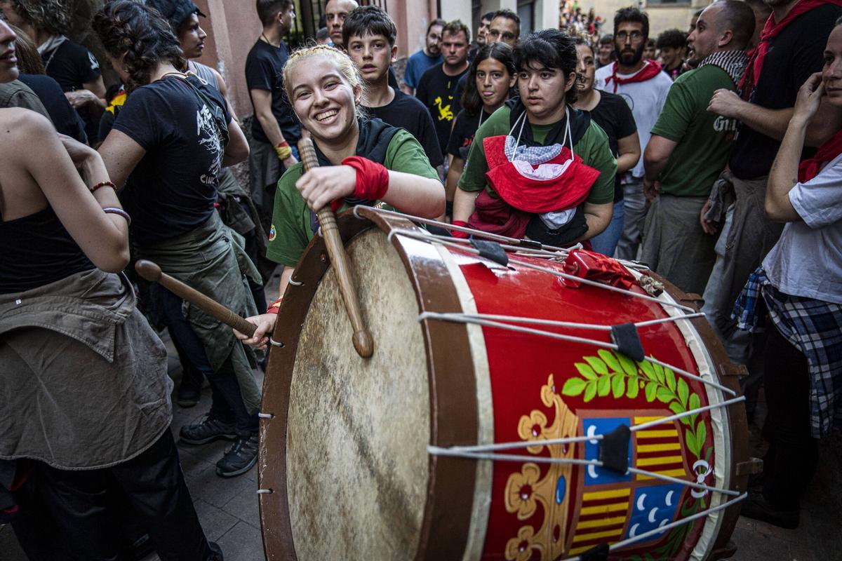 El Passacarrers de Patum d'aquest dimecres al vespre, en imatges
