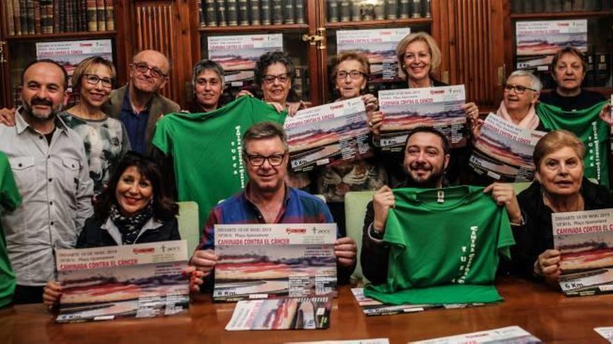 Presentación de la marcha solidaria contra el cáncer.