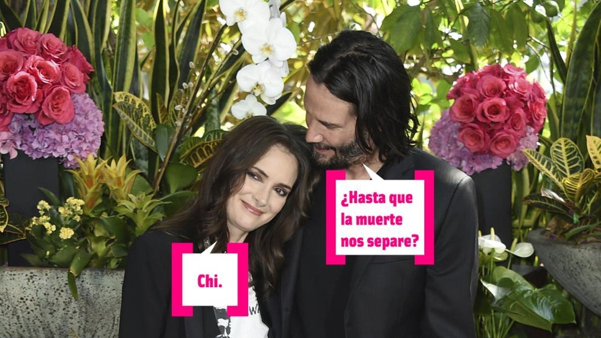 Winona Ryder y Keanu Reeves están casados