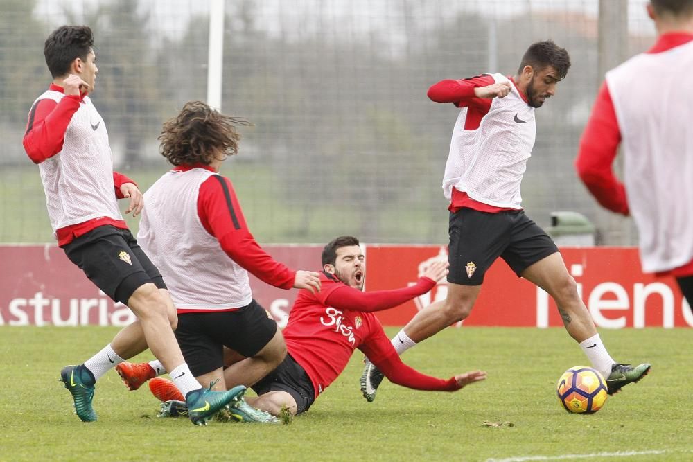 Entrenamiento del Sporting