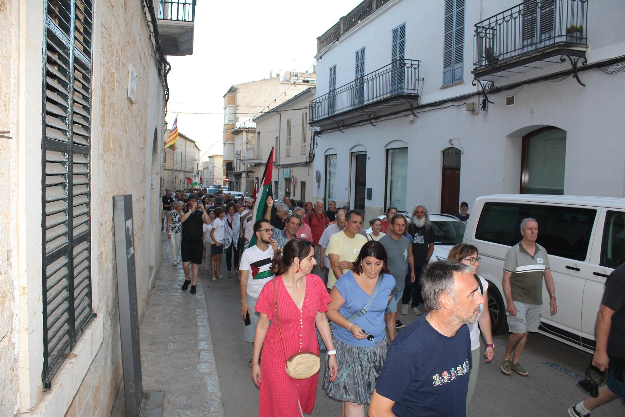 Binissalem sale a la calle para apoyar a Palestina