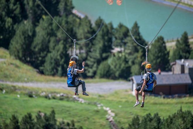 Los parques con tirolinas, una alternativa para conocer Andorra en modo panorámico