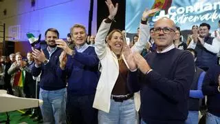 Feijóo augura que Extremadura iniciará "el cambio" para acabar con la "degradación" de Sánchez