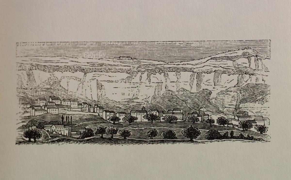 Una vista de Alcoy recogida en la publicación recuperada con motivo del 150 aniversario de la librería, gracias al Caeha