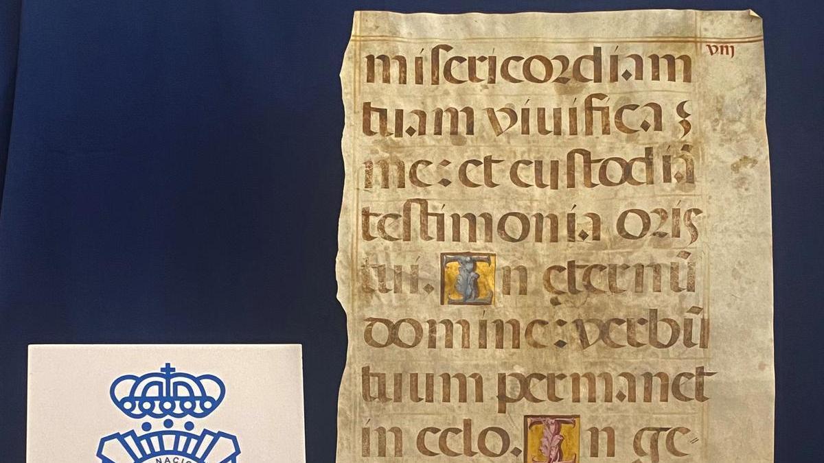 El manuscrito recuperado es del siglo XVI.