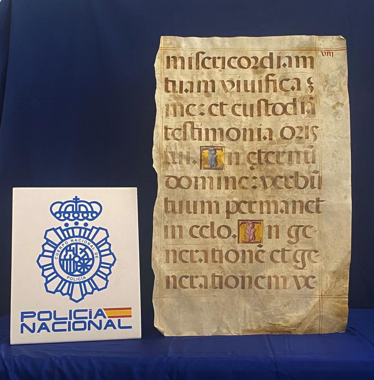 El manuscrito recuperado es del siglo XVI.