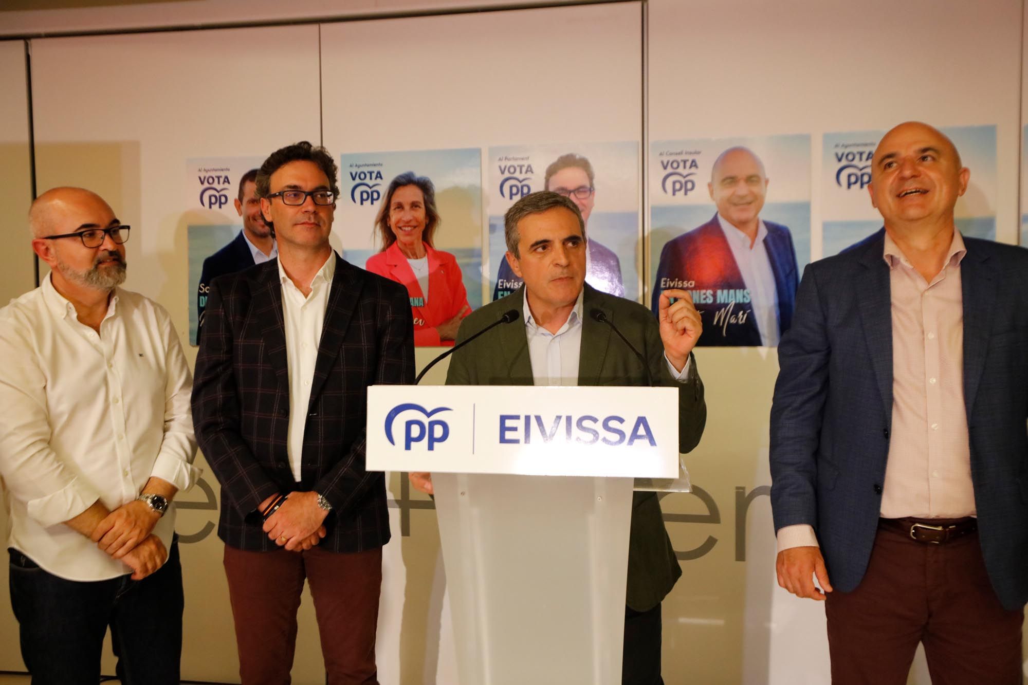 El PP celebra su triunfo en las elecciones municipales y autonómicas de Ibiza