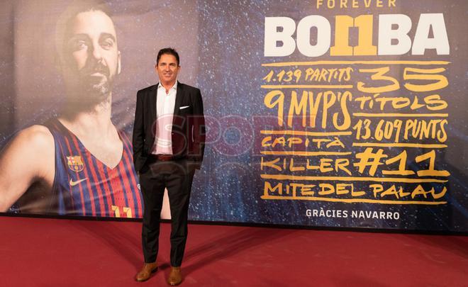 Homenaje a Juan Carlos Navarro en el Palau Blaugrana