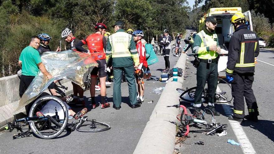 Muere un segundo ciclista del accidente de A Guarda tras nueve meses en coma