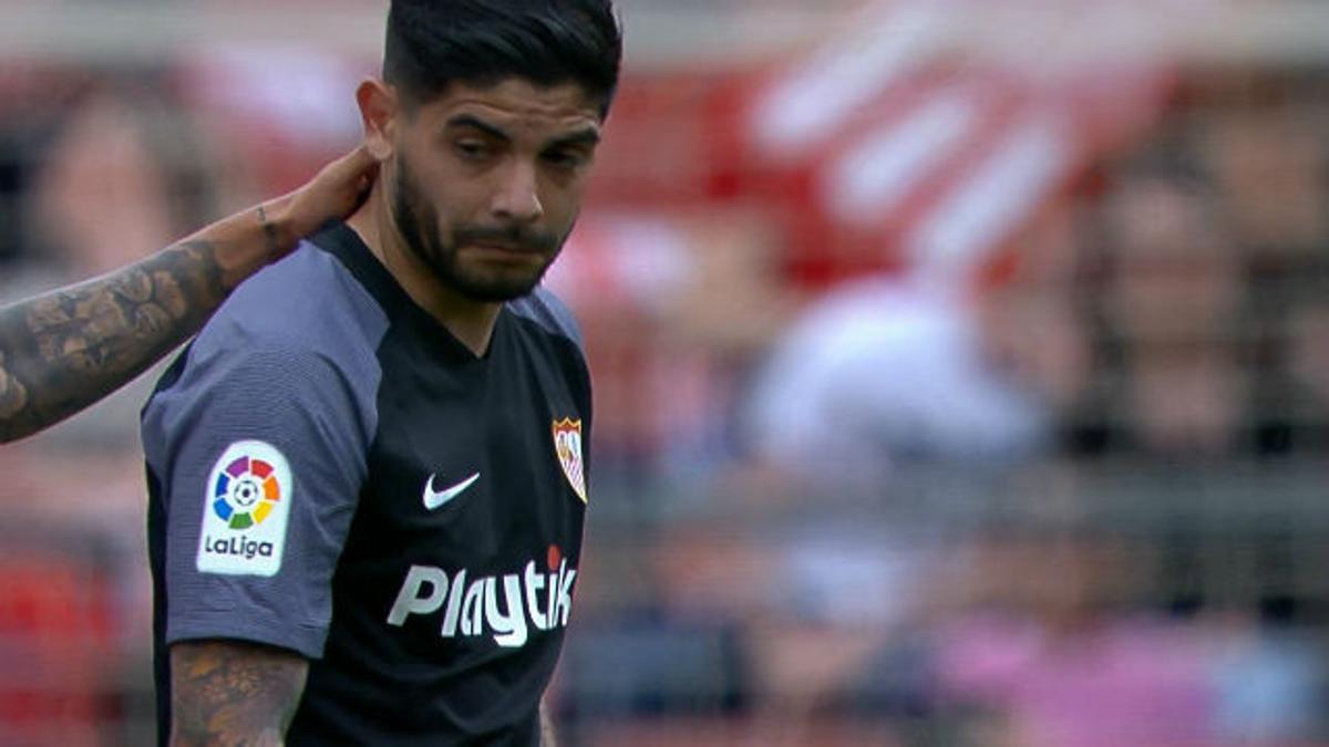 Por esta acción Banega podría perderse lo que queda de temporada