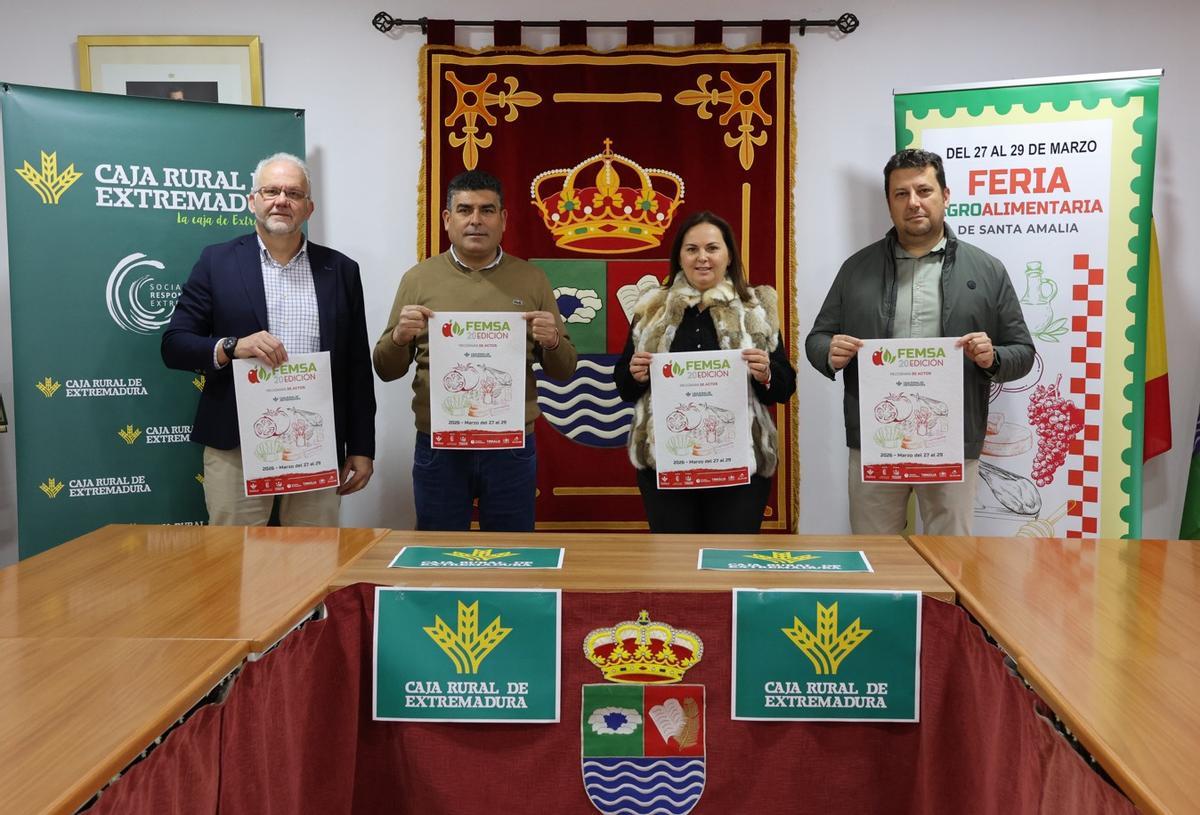 Presentación de la vigésima edición de FEMSA en el Ayuntamiento de Santa Amalia.