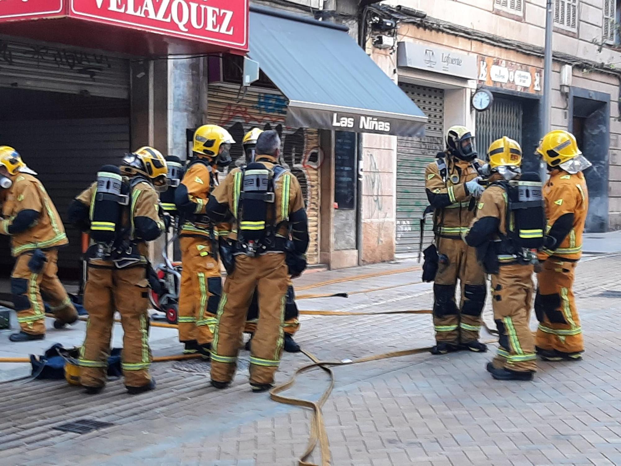 Incendio en las Galerías Velázquez de Palma