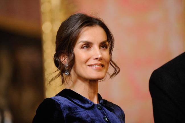 La reina Letizia, en la recepción del cuerpo diplomático en Madrid