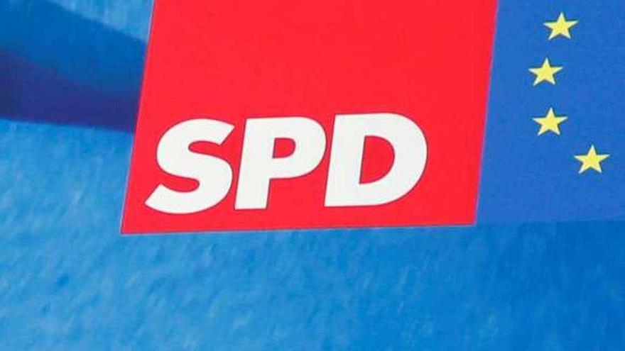 Andrea Nahles, tras hacer balance de los resultados del SPD en las pasadas elecciones europeas. // reuters