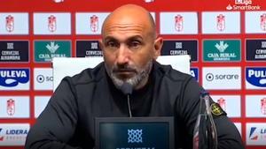 Abelardo, entrenador del Sporting, en rueda de prensa