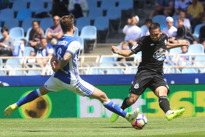 El Dépor cae ante la Real en Anoeta