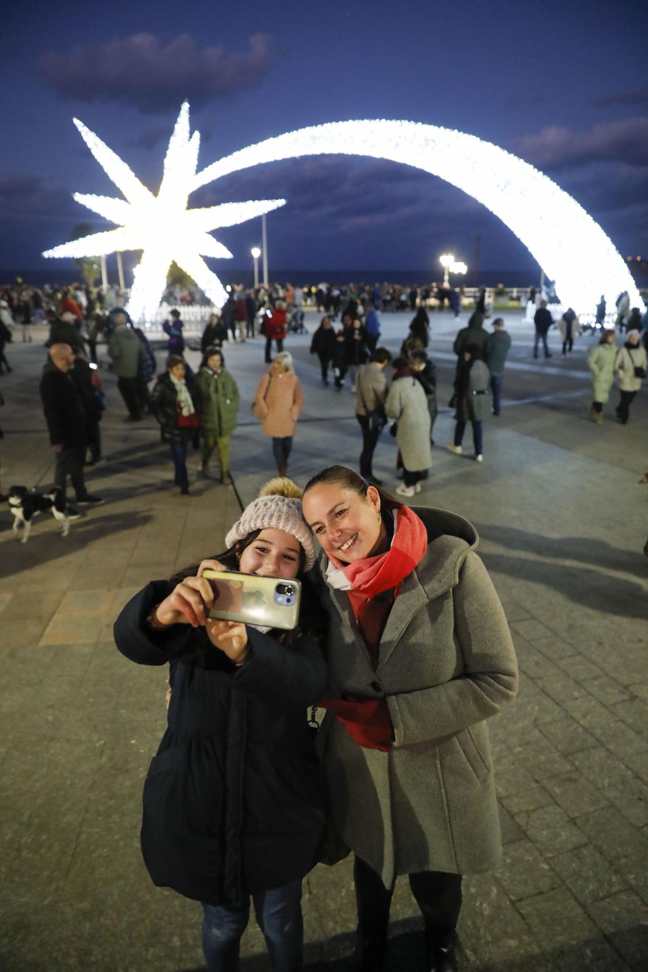 Luces de Navidad en Gijón