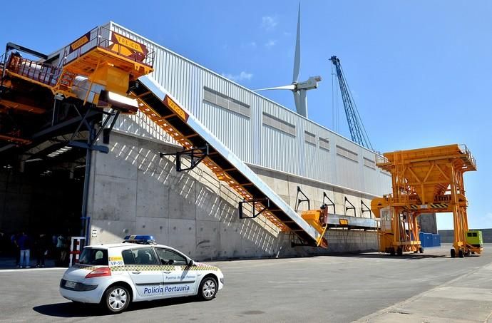07/03/2019 ARINAGA, AGÜIMES. Inauguración de terminal y almacén de graneles en el Puerto de Arinaga de la empresa Yesos Canarias S.A.(Yecasa). SANTI BLANCO