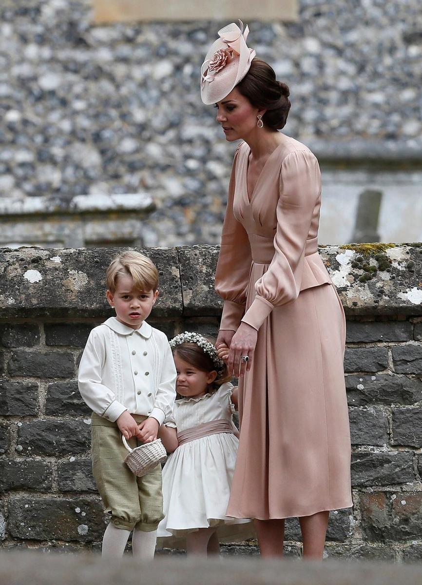 Kate Middleton y sus hijos en la boda de James Matthews y Pippa Middleton