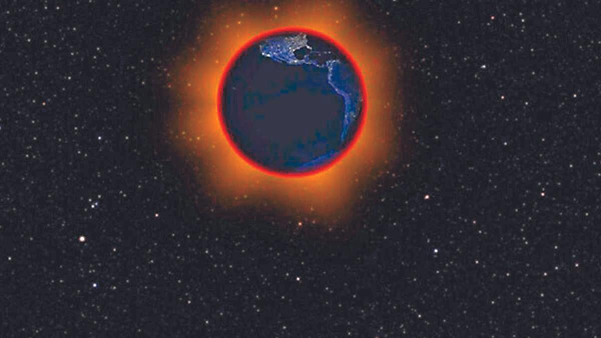 Así se verá el eclipse lunar de sangre.