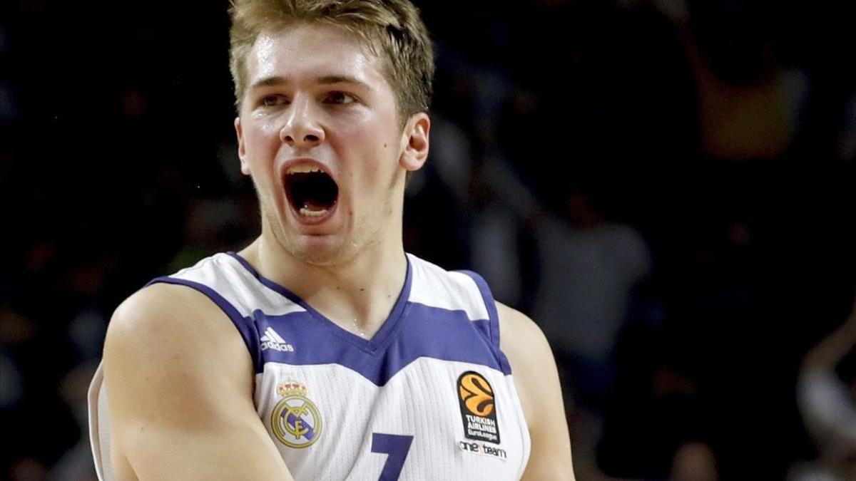 Luka Doncic, en un partido de la pasada temporada con el Madrid